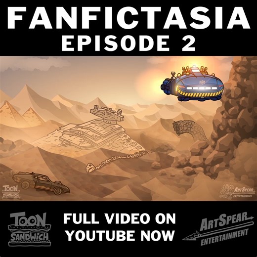 FANFICTASIA EPISODE 2! Finally we have an answer to the year-long question "where's episode 2?" - we found it behind the couch cushion and now it's up on our channel, covered in dust bunnies and chewing gum wrappers. (Just don't ask us where episode 3 is - that one's still got us stumped. Maybe we'll remember in 12 months or so...) What random Fanfictastic character cameos will feature this time? What realms will be visited? Who else is dead? Where’s episode 3? 75% of these questions will be ans