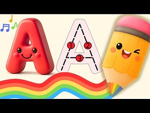 🎵ABC Song for Kids + ✏️Learn to Write Alphabet Letters