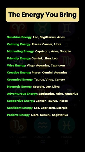 The Energy You Bring According to Your Zodiac Sign ✨ What Makes People Remember You? #zodiacsigns
