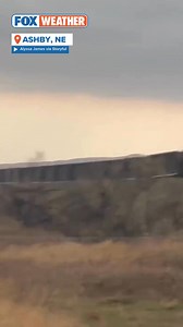 15K views · 215 reactions | ️ WATCH: Unbelievable footage out of Nebraska!  See the raw power of yesterday's severe storms as they toppled part of an empty coal train while a Tornado Warning was in effect. >> https://www.foxweather.com/extreme-weather/ashby-bingham-tornado-bnsf-tracks-storm | FOX Weather | Facebook