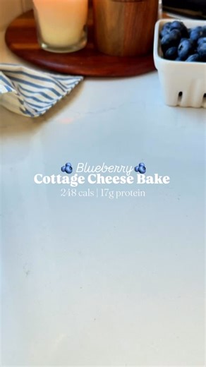 This blueberry cottage cheese breakfast bake has been on repeat over here. 🫐 It tastes like cheesecake, but each serving packs 17g of protein and stays under 250 calories - so it’s cozy and satisfying, but also keeps you full. It’s one of those make-once, enjoy-all-week recipes that makes mornings feel way easier (and more delicious). Comment “recipe” and I’ll DM you the full recipe macros. 🤍 cottage cheese breakfast bake | high protein breakfast | macro friendly recipe | easy meal prep breakf
