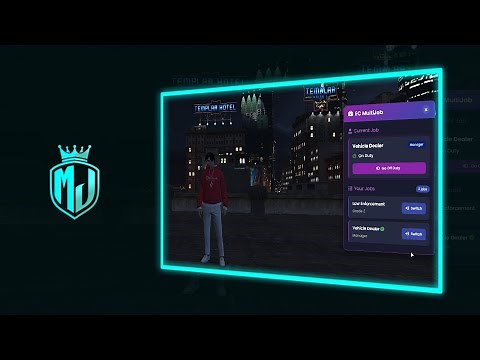 [FREE] Simple MultiJob Script with Clean UI | QBCore Supported | MJ DEVELOPMENT