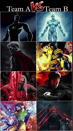 Marvel vs DC || #alien #thor #knulll#drdoom #drmanhattan #antimonitor #superman #darkseid#ben10