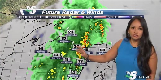 Front on the way with thundershowers