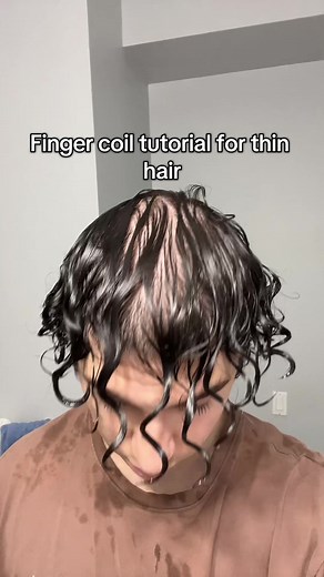 Finger Coil Tutorial for Thin Curly Hair