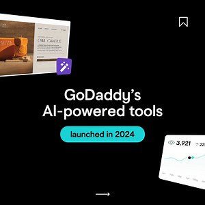 65K views · 63 reactions | ✨ 2024 has been an (A)bsolutely (I)ncredible year here at GoDaddy! ✨ From finding your perfect domain to creating stunning websites in minutes, we’ve launched a ton of AI-powered tools to handle the heavy lifting for starting and growing your business.  Let AI handle the grind so you can live your best business life  Head over to GoDaddy․com  | GoDaddy | Facebook
