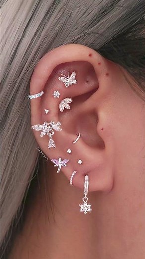 Feminine Butterfly Ear Piercing Ideas 🦋