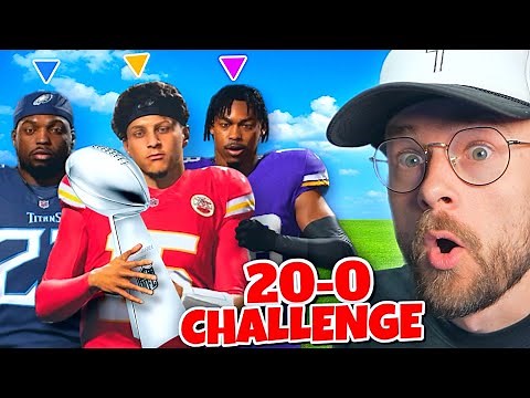 Can I Build a PERFECT 20-0 Team in Madden?