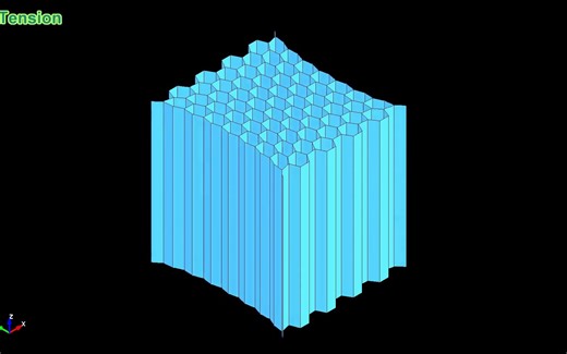 【LS-DYNA案例】蜂窝材料形变仿真模拟