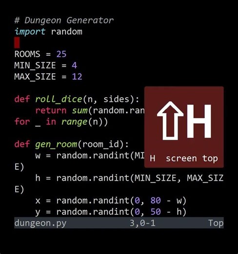 VimFu — Screen Top / Middle / Bottom