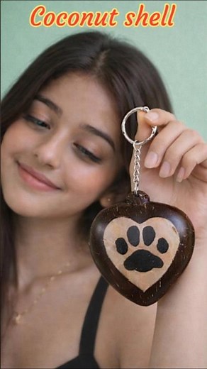 Coconut Shell Keytag 🥥 | Handmade & Eco Friendly