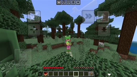 Mencoba Mod Slime Girl di Minecraft Bedrock