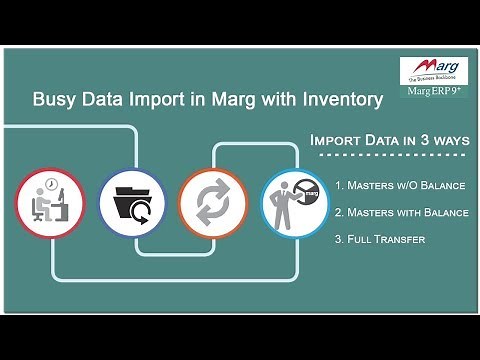 How to Import Data from Busy to Marg ERP [English]
