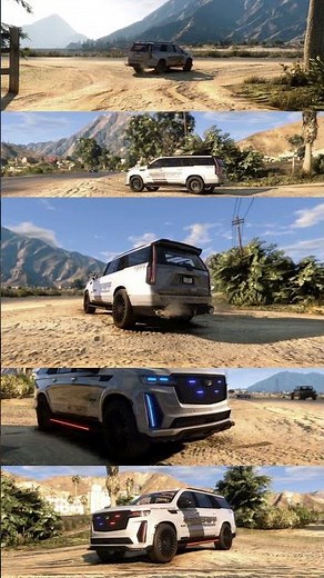 FiveM Police Cadillac Escalade V Mansory #fivem #vehicle #police #gtav #gtarp #fivemrp #roleplay