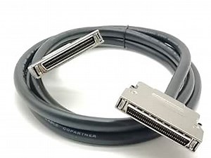 Elecbee SCSI Connector 68Pin HPDB Male to HPDB 68 Pin Male Latch Lock Field Wireable Cable Data Connecting Line 2M(6.56ft