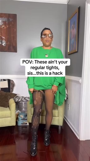 Terrica | UGC Content Creator on Instagram: "Fleece lined tights + fishnets= WINNING! Whole outfits linked. This hack will have you still looking and warm too! MAYHEM #tiktokshopblackfriday #tiktokshopcybermonday #WinterFashionHack #FleeceLinedLeggings #FashionOver40"