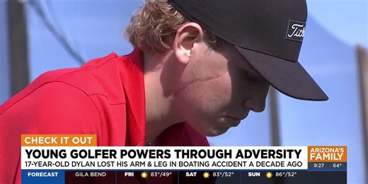 Dylan Darland, a teen golfer, powers through adversity in Arizona
