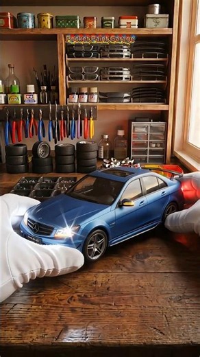 From Satin to Showroom – The Ultimate Miniature Car Presentation #car #dicast #shorts