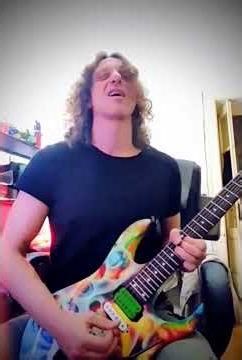 Iron Maiden's Wasted Years solo on my rg570 ( Ibanez ) "Fluo" project .