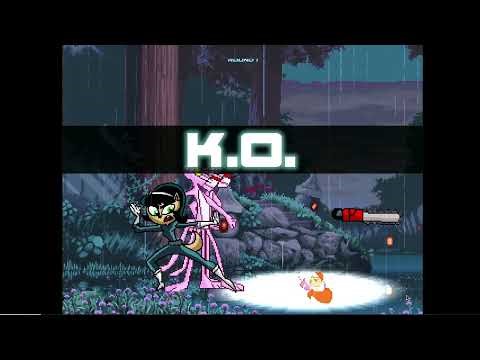 Mugen Battle #3372: Mappy & Atomic Betty vs Kitty Katswell & Pink Panther