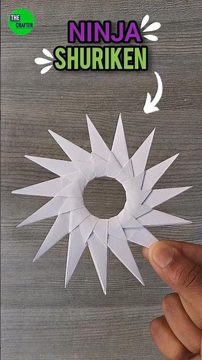 How to make the unique origami paper Ninja star , amezing Ninja shuriken star , Ninja boomerang