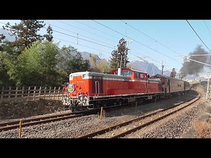 2021年2月14日 全力で25‰の急勾配に挑む蒸気機関車D51 498 !! ディーゼル機関車DD51 842 の推進運転はあるか?! ｢SLぐんま よこかわ｣ 信越線 西松井田～横川 間