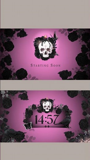Gothic Raven Stream Pack – Starting Soon, countdowns & overlays