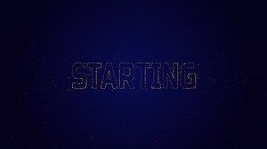 Download Live stream starting soon text animation. for free