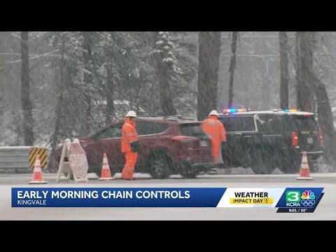 'Bring your patience': Sunday snow slows Sierra travelers on I-80