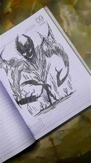 Asta Quick Pen Sketch ⚔️🔥 | Black Clover Drawing #Shorts