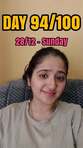 DAY 94/100 ✅️#100dayschallenge #100dayschallengewithgg #shorts #viral #minivlog #sunday