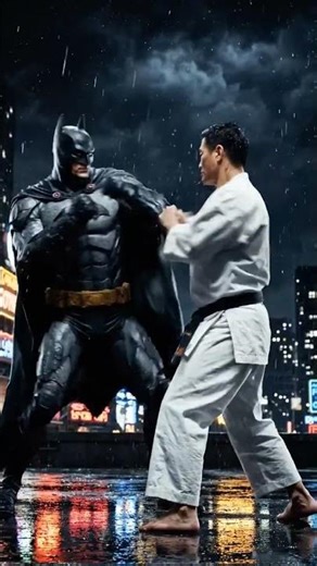 Karate vs batman fight #karate #shorts #trending #viral