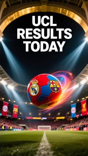Champions League Results Today | All Matches & Scores 🔥⚽