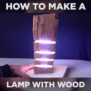 559K views · 2K shares | Make a lamp with wood blocks! | Genius Craft | Facebook