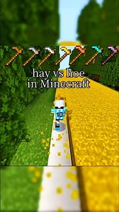 hay vs hoe in 🌾#minecraft #monuprogamer #Maine