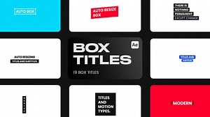 Download Box Titles for After Effects - Videohive - aedownload.com
