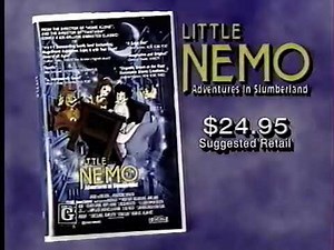 Little Nemo in Adventures in Slumberland vhs commercial 1993