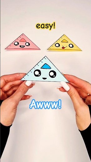 Ruler Corner Bookmark Origami Tutorial Easy #shorts