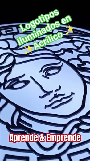 Aprende & Emprende✨💯 / Logotipos en Acrílico #viral #tutorial