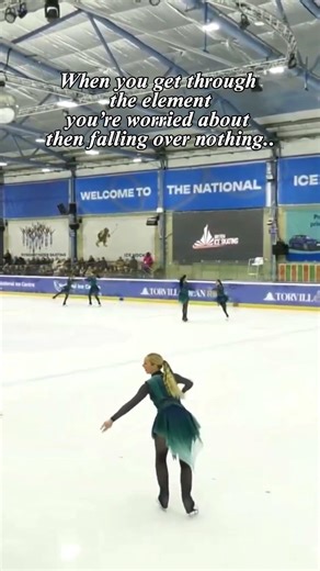 Still can’t believe I did that 🤦‍♀️ #iceskatingfail #iceskatefall #fall #figureskater #deathspiral