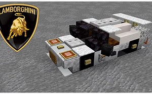 【MINECRAFT汽车教程系列】如何制造一辆（兰博基尼迪亚波罗）超级跑车_游戏热门视频