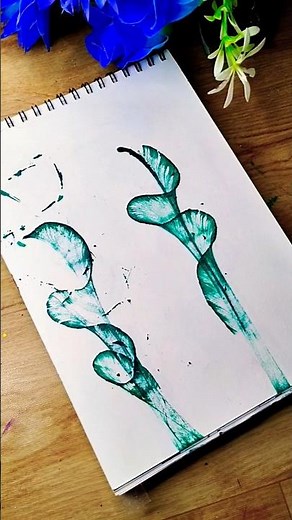 Thread Pulling Art ❤️ Amazing Acrylic Painting 💙 #art #drawing #painting #trending #shorts #viral