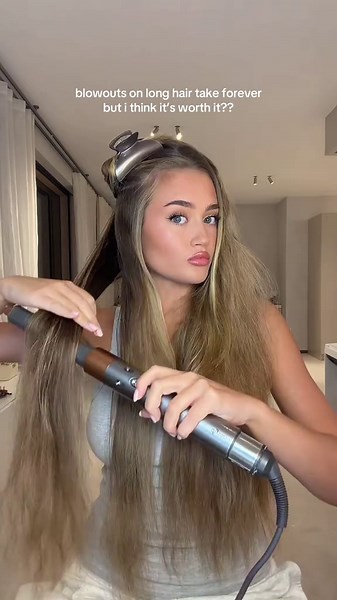 Worth It? Long Hair Blowout Tutorial with Dyson Airwrap