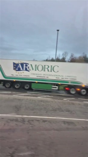 Volvo lorry with traller