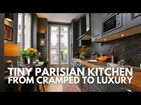 Tiny Parisian Kitchen Makeover | Turning a Cramped Room into a High-End Kitchen