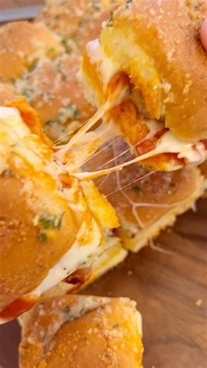 That Meatball Slider cheese pull 😍 Comment "recipe" and I will send you the link! https://dancearoundthekitchen.com/meatball-sliders/ | Dance Around the Kitchen