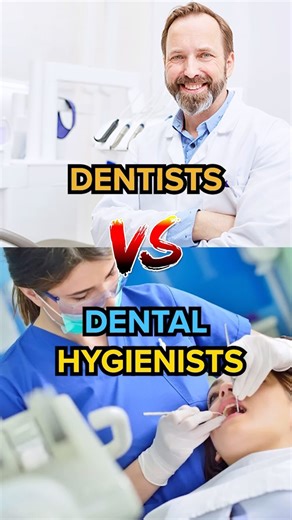 Whitney DiFoggio on Instagram: "Lots of people ask me: “what’s the difference between a dentist and a dental hygienist?” Here’s a quick breakdown of some of the differences! Plz add more in the comments! 🦷 SOURCES: You can find my sources in the description box of my latest YouTube video. Type “dentist dental hygienist teeth talk girl” in the search bar on google or YouTube and my video will pop right up :) #dentists #dentalhygienists #dentist #dentalhygienist #rdh #dentalassistant #dds #dentis