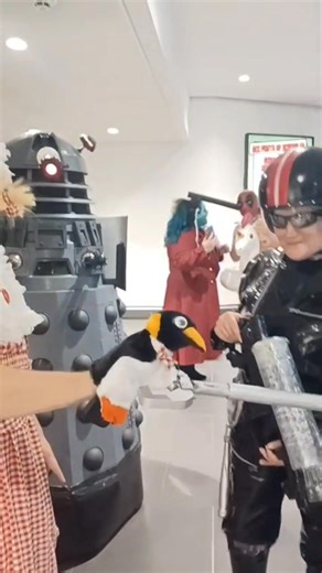 What happens when a very cross Penguin meets a very cross Dalek? | Dalek Two Zero