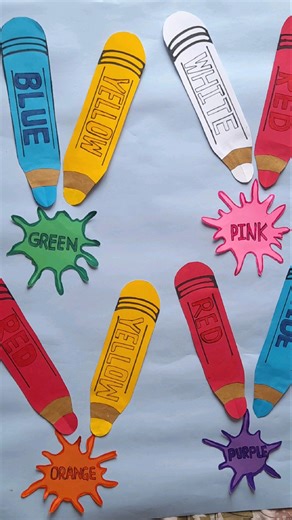 Colour Mixing Chart for kids #short#diy #papercraftideas