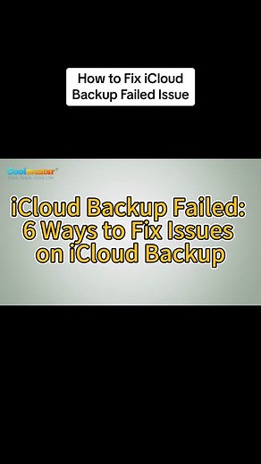 How to fix iCloud backup failed issue #howto #fix #icloud #backup